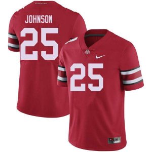 NCAA Ohio State Buckeyes Men's #25 Xavier Johnson Red Nike Football College Jersey AJO5745ZS